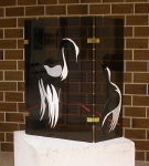 Les oiseaux, panneau décoratif 73 cm x 100 cm